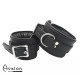 Avalon - ALCHEMY - Polstrede Fotcuffs - Sort 